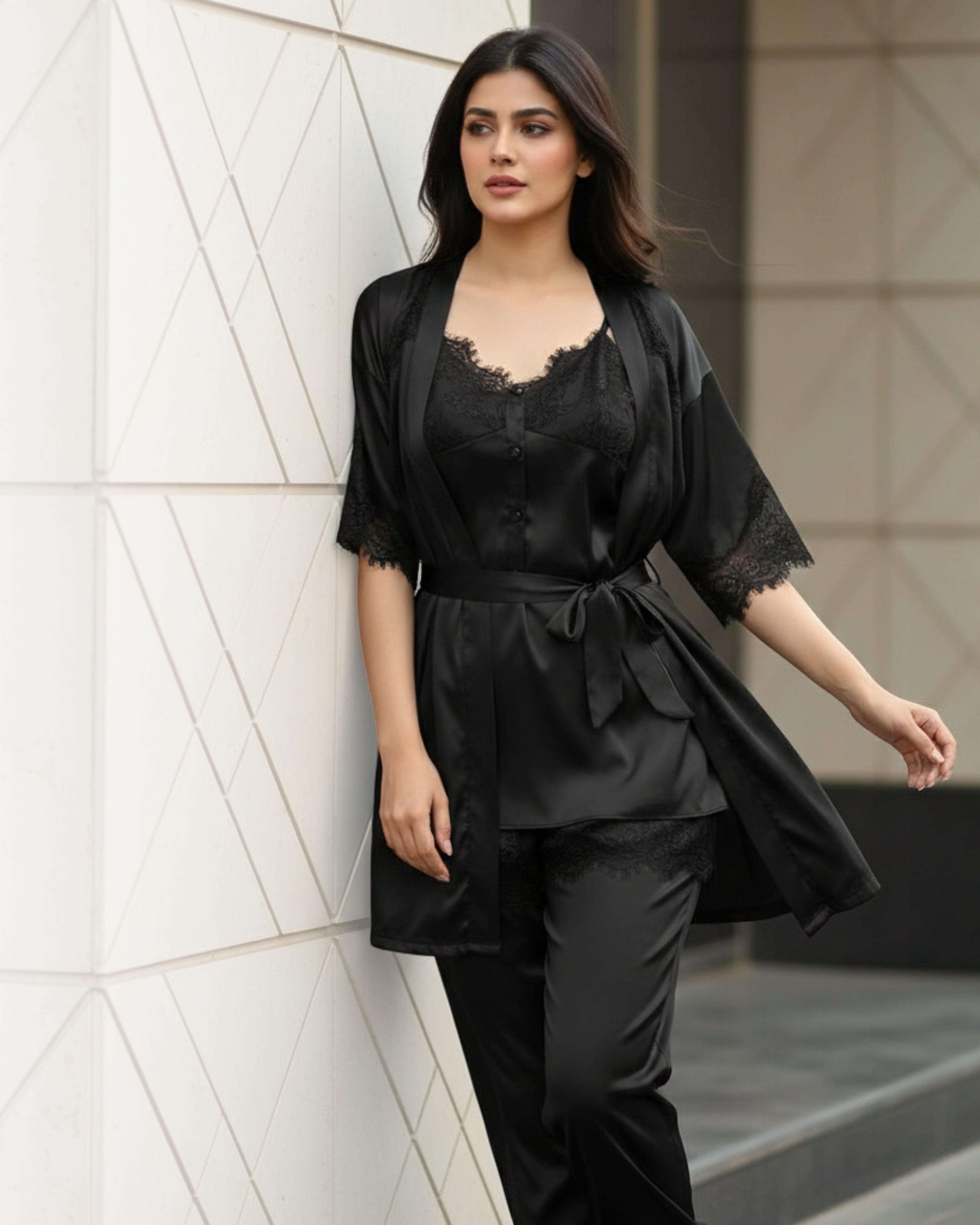 6-Piece Luxury Silk + 2-Piece Long Inner & Gown