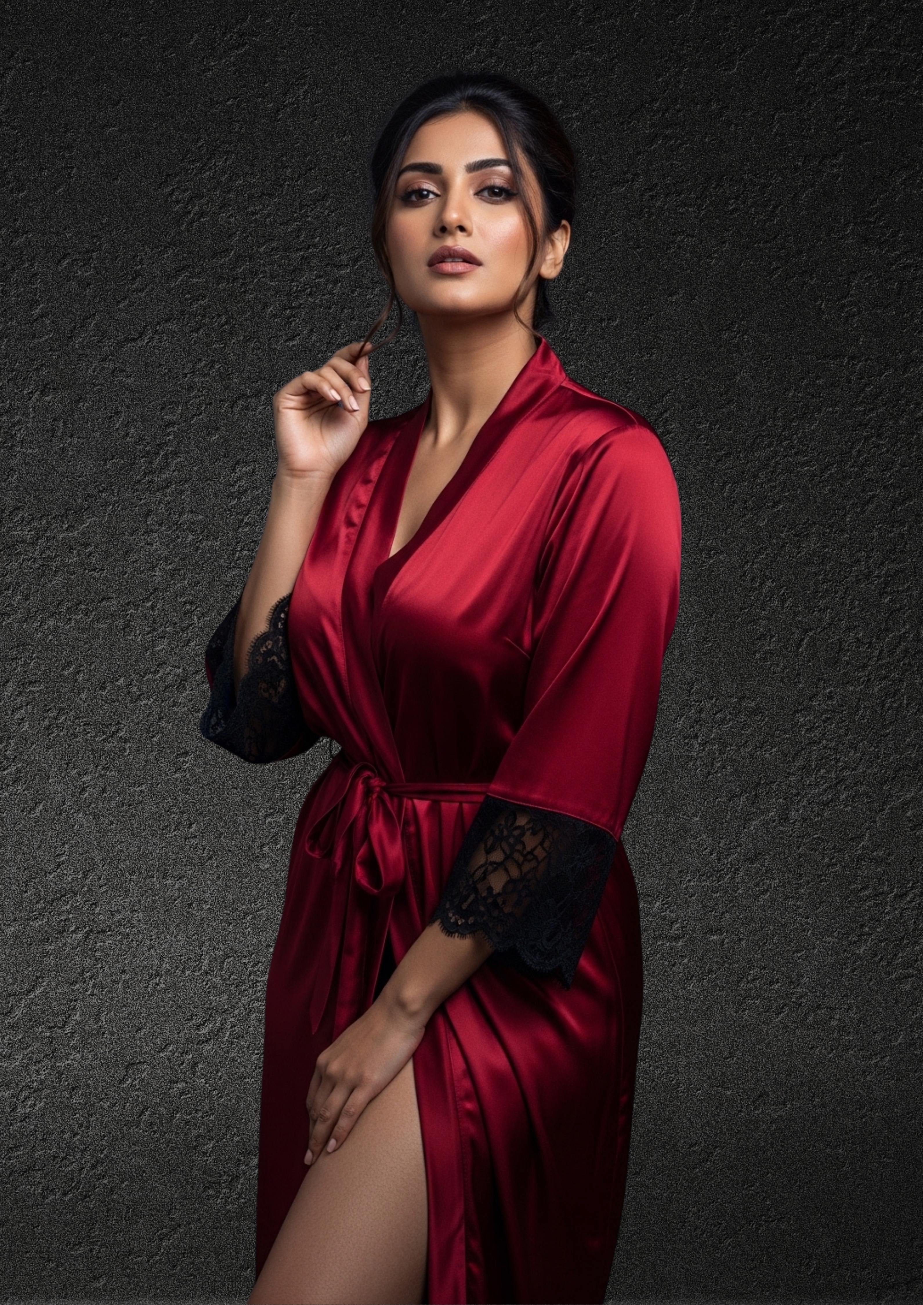 3 Piece Relaxing Soft Silk Sleepwear