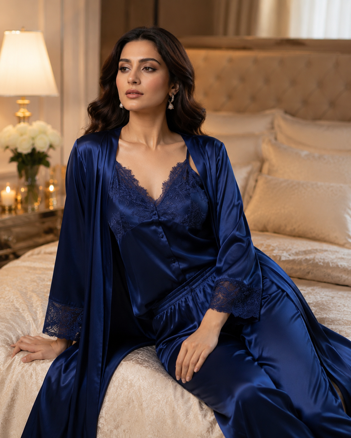 6-Piece Luxury Silk + 2-Piece Long Inner & Gown