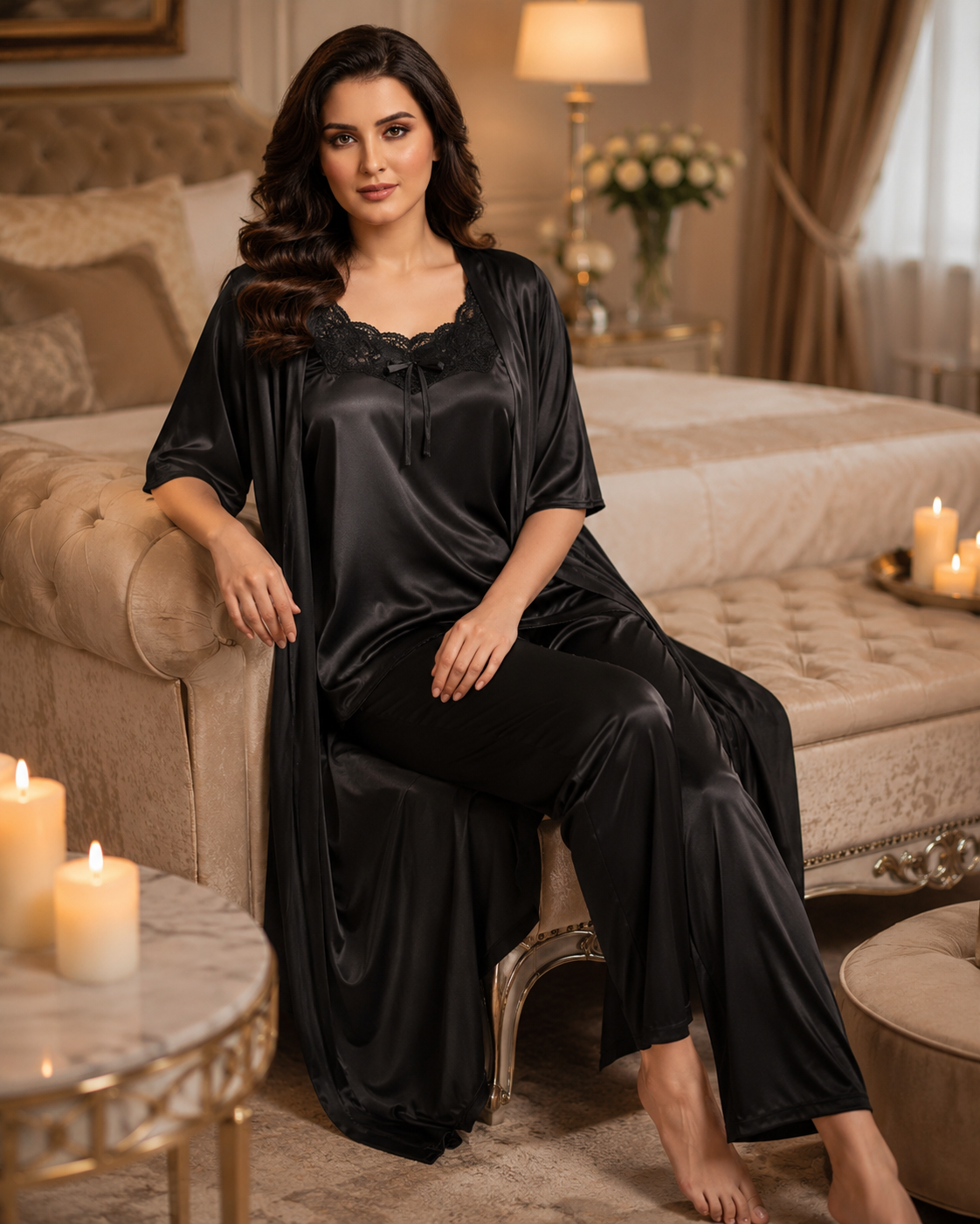 4-Piece Luxury Sleepwear & Loungewear