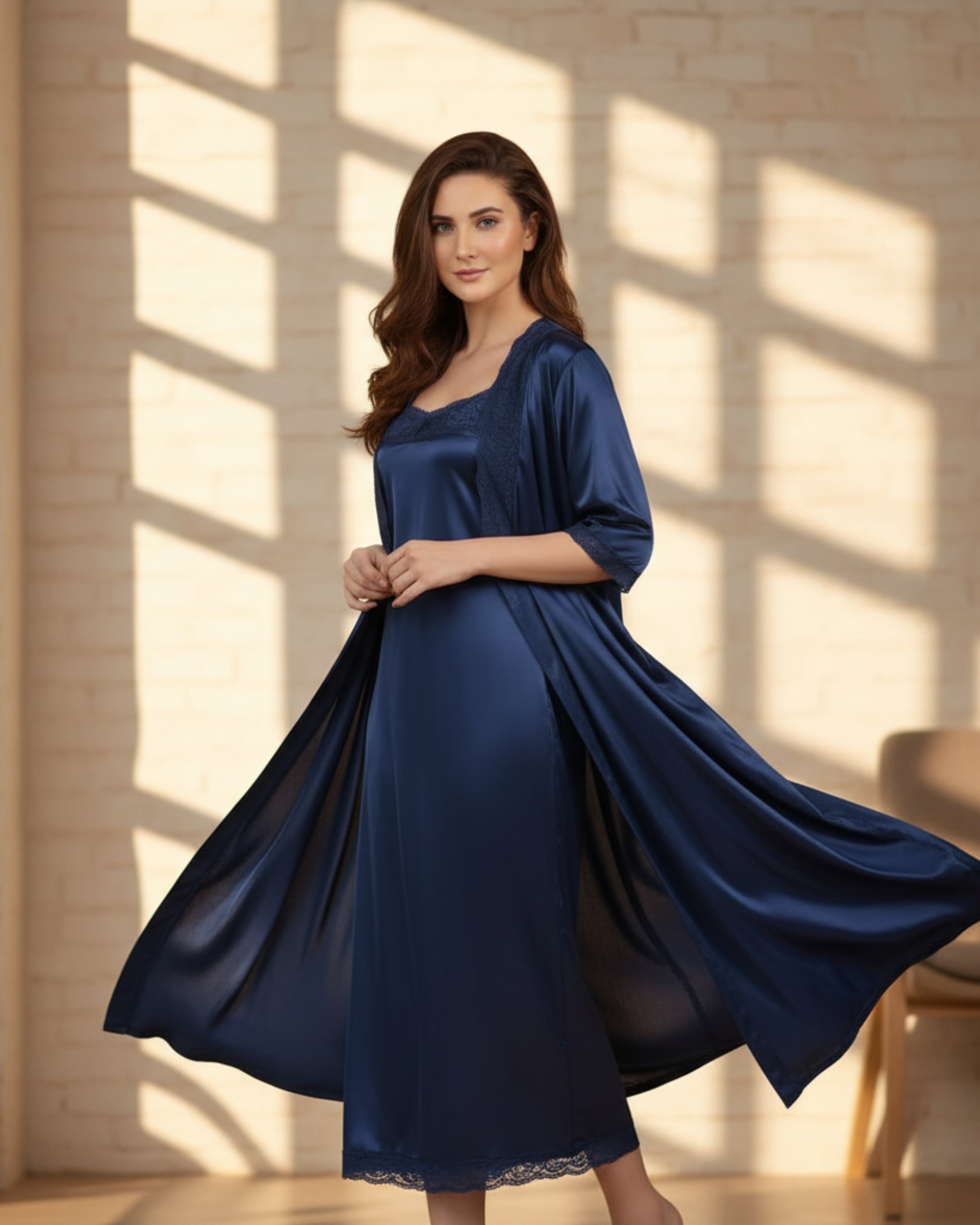 6-Piece Luxury Silk + 2-Piece Long Inner & Gown